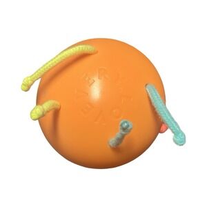 Lovevery Sensory Pull Ball Baby Toy Wood Orange Developmental Motor Skills